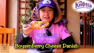 2023 Knott's Boysenberry Festival: Boysenberry Cheese Danish at Ghost Town Bakery #knottsberryfarm