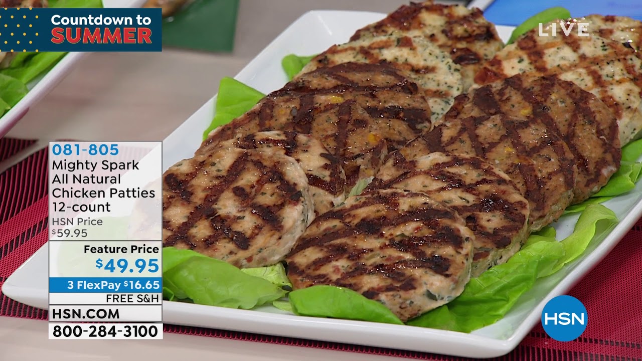 Mighty Spark All Natural Chicken Patties Southwest 12pa... YouTube