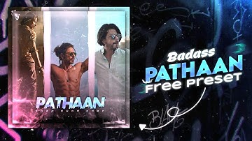 Best SRK Badass Preset For Alight Motion | Free File 🔓| Pathaan | @sabbirhossain0587