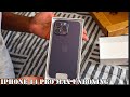 iPhone 14 Pro Max Unboxing (Deep Purple) + set up &amp; accessories