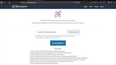 Create your first shopify webhook from the store Admin Screen