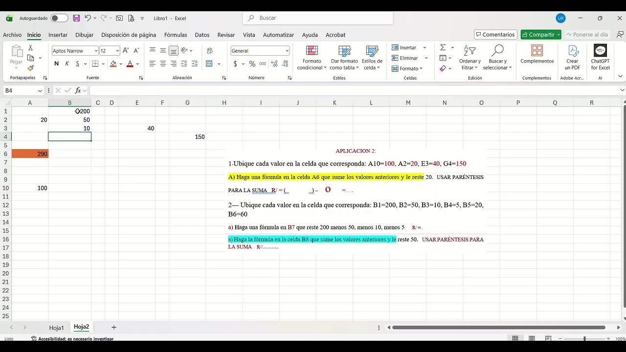 REPASO DE FORMULAS VISTAS EN CLASE