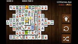 Mahjong Deluxe Gameplay & Walkthrough | Free at 123Games.App screenshot 4
