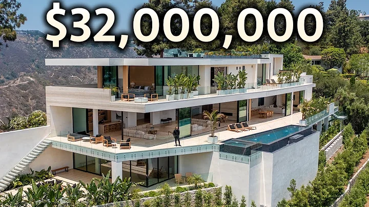 Inside a $32,000,000 BEVERLY HILLS Modern MEGA Mansion with Amazing Views