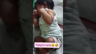 15days baby Trying for borla😄🤣😘#newbornbaby#tryingforborla#newbornlife#1stmilestone✔️ #newbornphase#