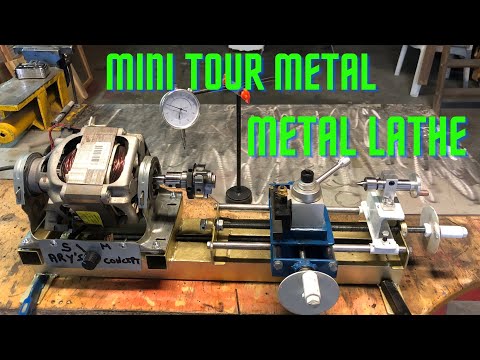 Mini #tour #métal fait maison,homemade métal lathe