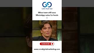 When team still uses WhatsApp notes for leads 😅 #whatsapp #notes #leads #crmforbusiness #jokes #joke