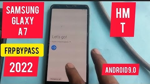 Samsung Galaxy A7 Frp Bypass Android 9 without pc 2022