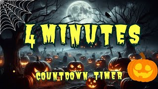 4 MINUTES 4:00 HALLOWEEN PARTY TIMER COUNTDOWN: Spooky Pumpkin Patch 🎃🌕