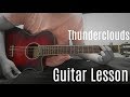 LSD - Thunderclouds | Guitar Lesson | How To Play (Chords + Bass-Line)