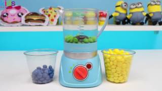 Learn Colors Magic Blender Mix Rainbow Skittles Candy Colors Just Like Home Playset  Kidschanel