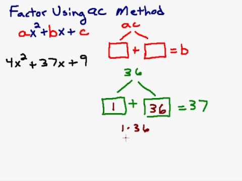 Spectacle Okklusion Korean Factoring a Trinomial Using the AC Method - YouTube