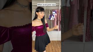 How to style a My Little Pony Rarity outfit #shorts version