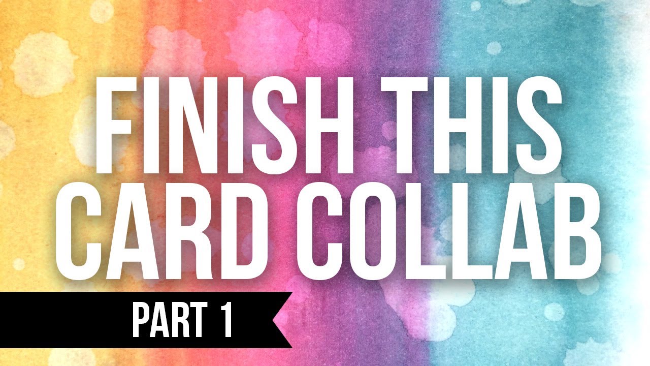 FINISH THIS CARD COLLAB! with Catherine Pooler (Spritz & Flick Water Resist) watercolor brands