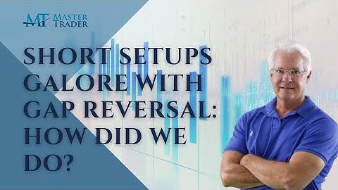 Short Setups Galore With Gap Reversal: How Did We do? - MasterTrader.com