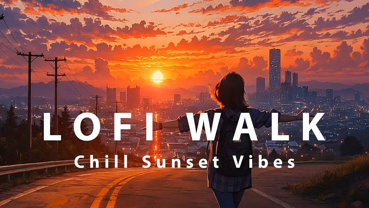 Lofi Walk – Chill Nostalgic Sunset Journey | Relaxing Music & Lo-Fi Vibes