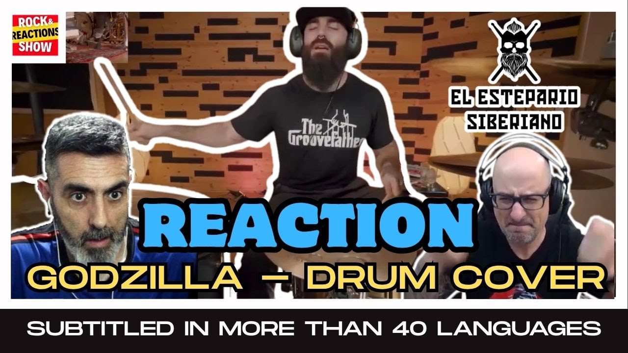 EL ESTEPARIO SIBERIANO Reaction - Eminem/Godzilla drum cover | React | Reacción | Rock and Reactions