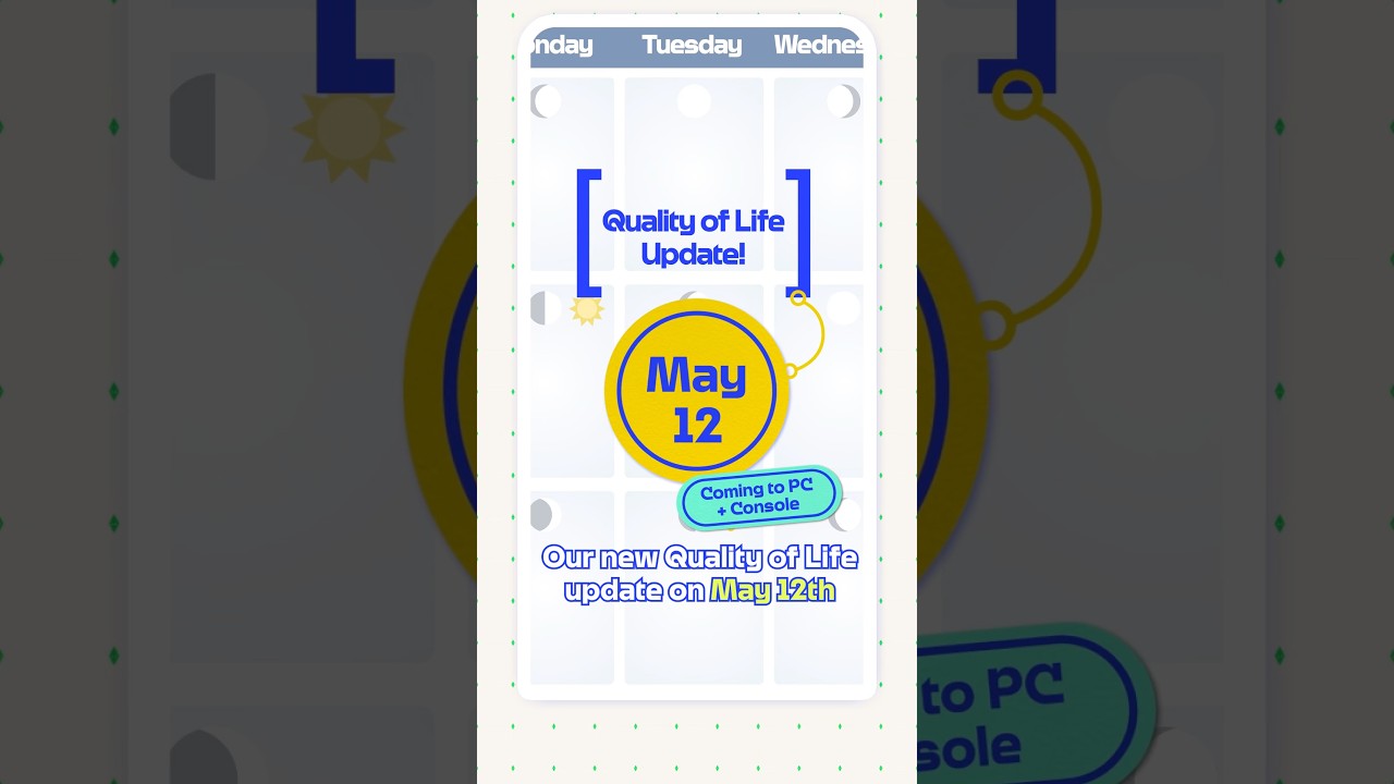 A look into our upcoming Quality of Life update on May 12 bringing 150+ fixes 🛠️