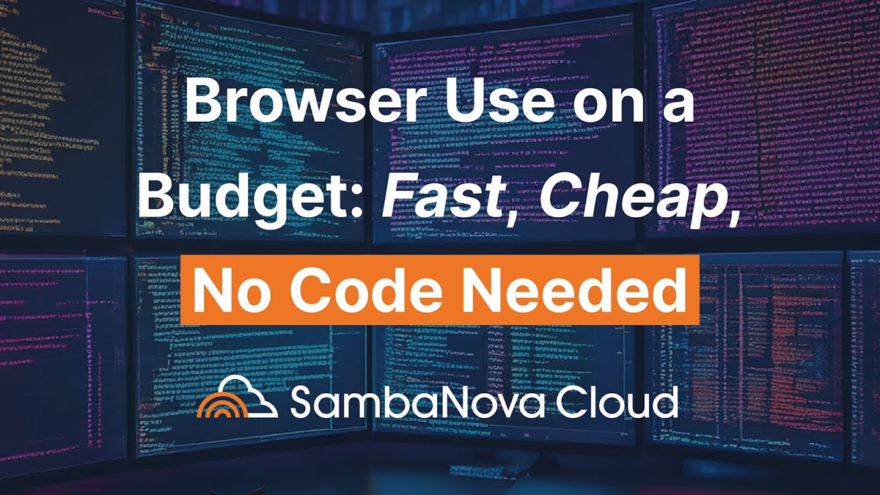 Cost-Efficient AI Browser Control with SambaNova Cloud