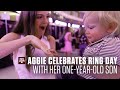 Aggie Celebrates Ring Day With Her One-Year-Old Son