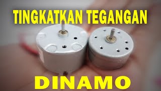 MENINGKATKAN TEGANGAN DINAMO .  'CARA MEMBUAT LAMPU LAYANGAN ' part 3