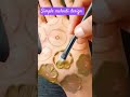 easy flawer mehndi design