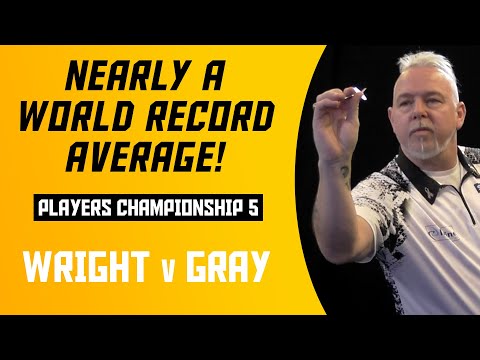 ONE DART FROM A WORLD RECORD! | Peter Wright v Adrian Gray | Players Championship 5