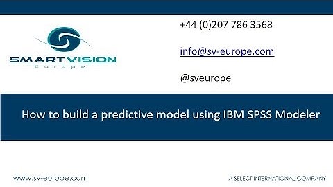 How to build a predictive model using IBM SPSS Modeler