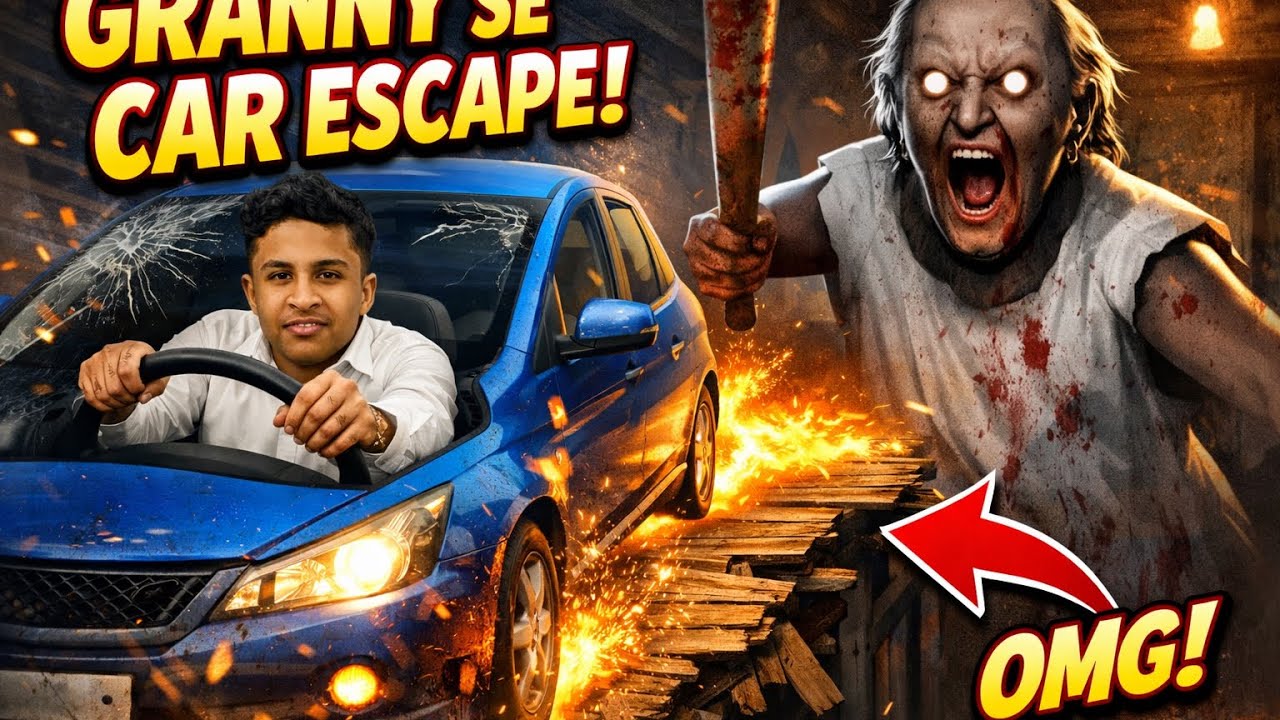 GRANNY HORROR CAR ESCAPE IN PRACTICE MODE 