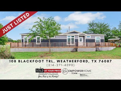 108 Blackfoot Trail, Weatherford, TX home video tour