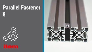 How do I connect two profiles in parallel without post-processing using item Parallel Fastener 8?