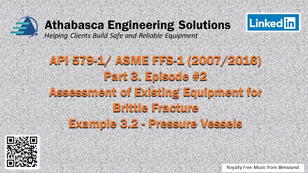 Api 579 Examples Part 03 Episode 02 API 579 FFS Example 3.2 Level 1 Brittle Fracture ...