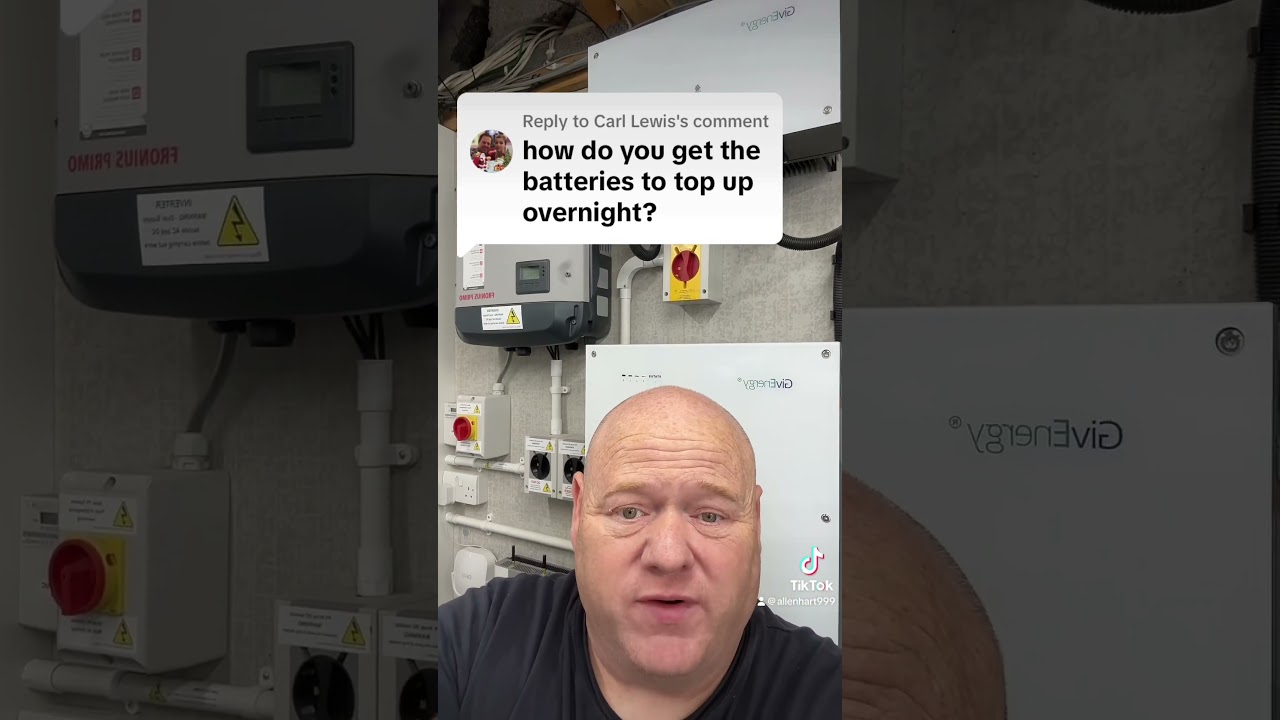 Solar panels and battery storage. How do you get your batteries to top up overnight overnight charge