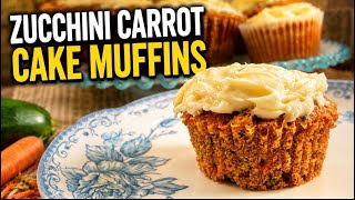 These Zucchini Carrot Cake Muffins are So Moist!