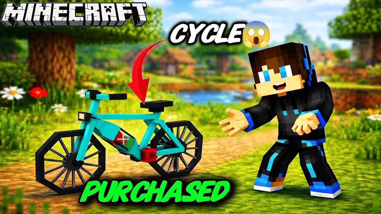 Minecraft Playing Cycle I Bought a Cycle in Minecraft!? 🤯🚲 - YouTube