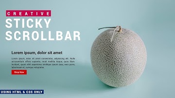 PURE CSS STICKY SCROLLBAR USING HTML & CSS ONLY | STICKY SCROLLBAR EFFECT