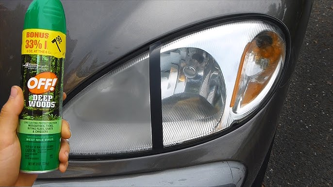 Clean Your Cars Headlights With Rubbing Compound in 3 minutes! 