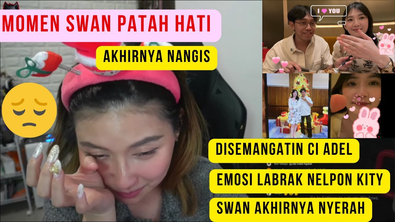 momen swan patah hati ke cendy sampai nangis ! adeline semangatin swan di malam natal