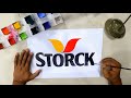 How to draw  the Storck logo