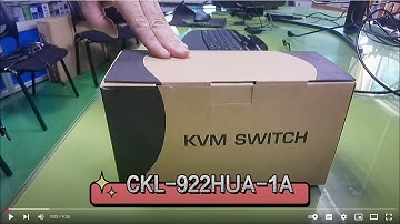 CKL-922HUA-1A HDMI KVM Switch Dual Monitors 4K 60Hz - Unboxing & Video Demo