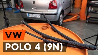 Kaip pakeisti Stiklo valytuvai VW POLO (9N_) - vaizdo vadovas