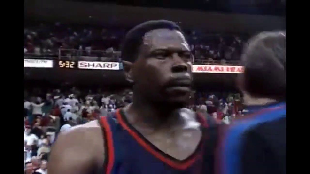 Allan Houston Game Winner and Postgame Interview in Series Clincher over Heat (1999 ECQF Playoffs)
