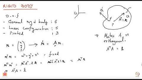 Rigid Body, Transfromation matrix