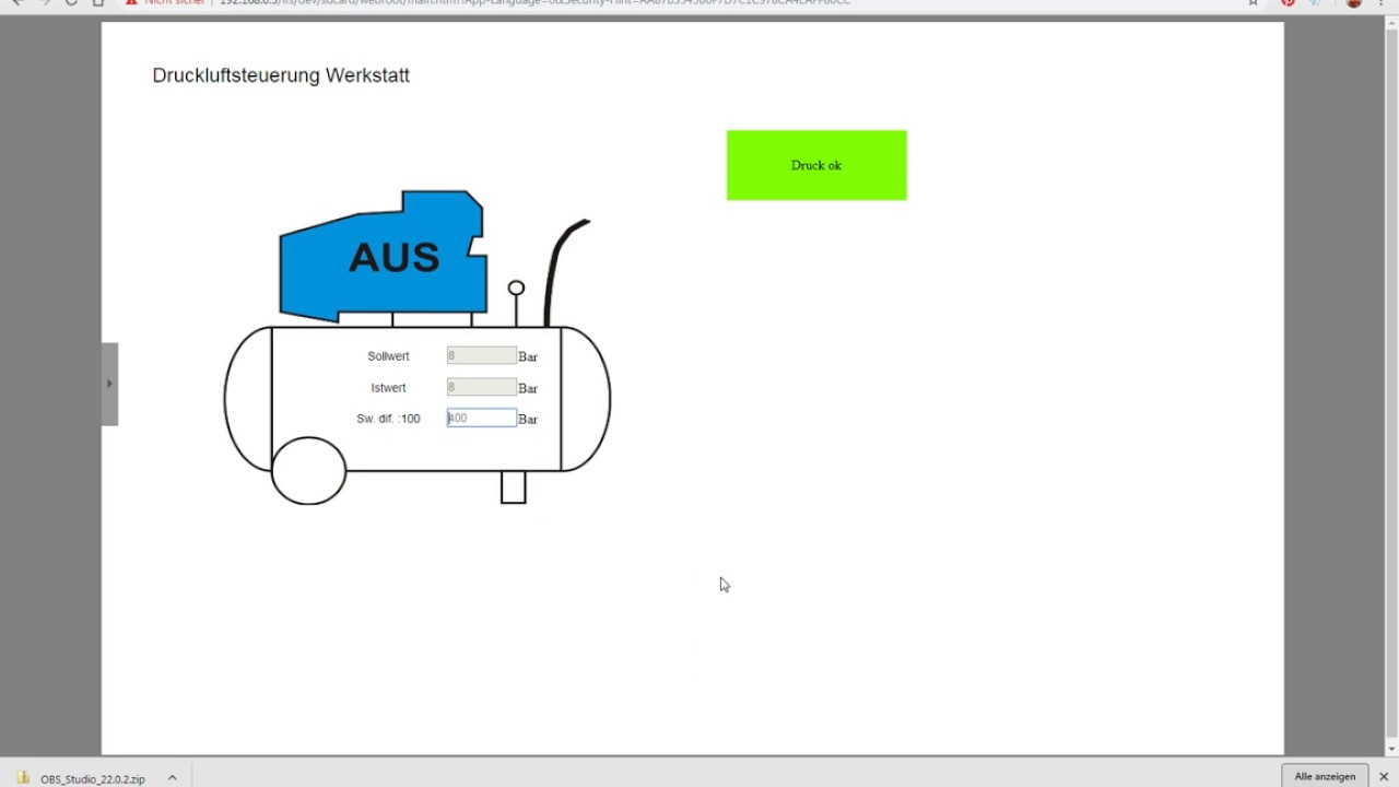 Druckluft Regelung mit Siemens Logo - YouTube