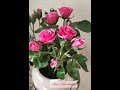 Кустовые розы из фоамирана