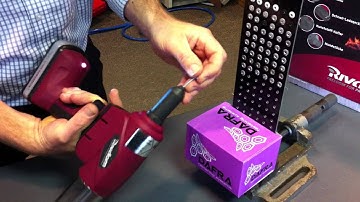 Rivdom Cordless Rivet Gun installing 3/16 aluminum rivets Dafra