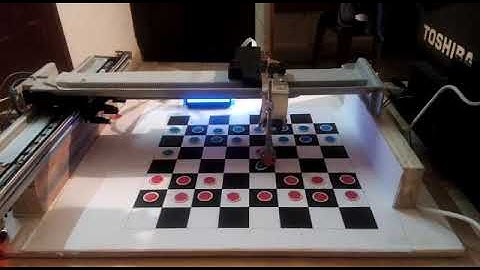 Robot vs Human Checkers Game: Artificial Intelligence using Minimax