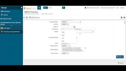 Viewing the CAS Queue