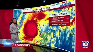 Hurricane Milton continues strengthening in Gulf of Mexico