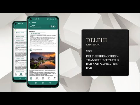 002 - Delphi Firemonkey - Transparent Status Bar and Navigation Bar